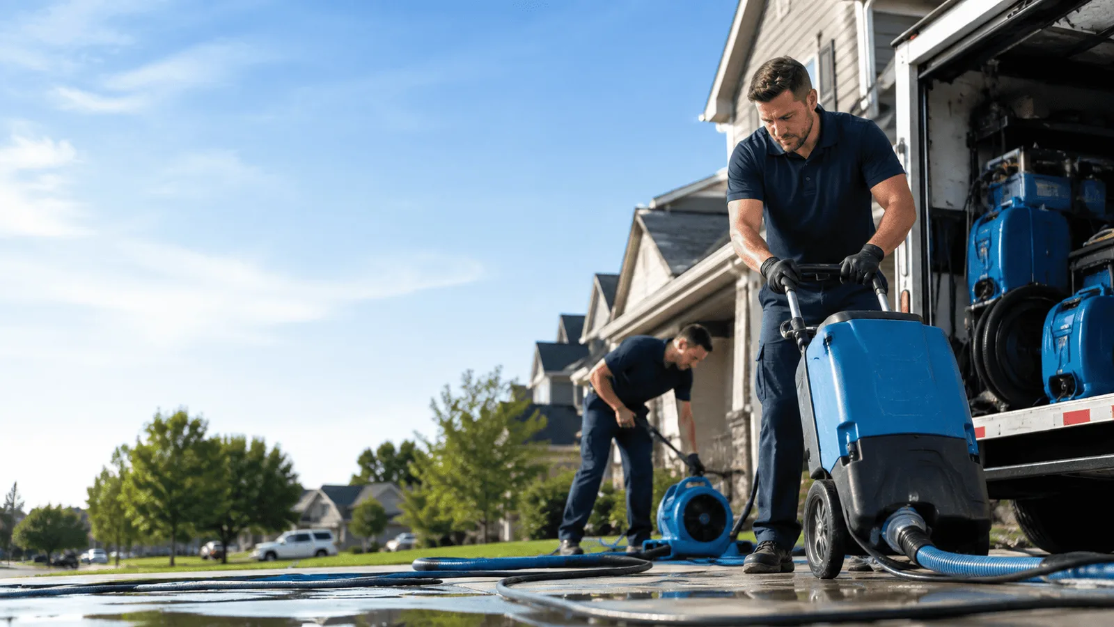 Dehumidification being performed in Elkhart Lake, WI